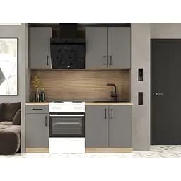 Кухня модульна Еверест Оптіма набір №1 Графіт 1,8 м (EVR-5693)