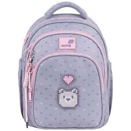 Рюкзак Kite Education 763S Pixel Love Серый (K26-763S-1)