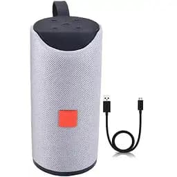 Портативна Bluetooth колонка TG-113 бездротова переносна колонка з вологозахистом бумбокс Сіра - мініатюра 2