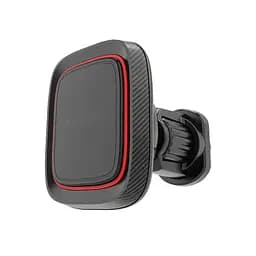 Автодержатель для телефона магнитный ArmorStandart DriveEasy Airvent, черный, автомобильный универсальный держатель на дефлектор, магнит на решетку вентиляции, крючок-фиксатор, поворот 360°, компактный, металлические пластины в комплекте, (ARM85739)
