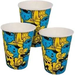 Склянки паперові одноразові Маестро Котики одноразові 175 мл 50 шт.