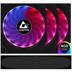 Вентилятор для корпуса 120mm*3 Chieftec Tornado CF-3012-RGB fan set