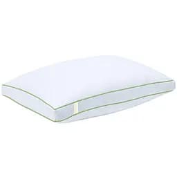 Подушка пух Cosas Feather антиалергенна 50x70 см білий (Pillow_50x70_Fluff_BKGreen) - мініатюра 2