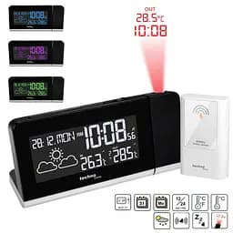 Часы проекционные настольные Technoline WT539 Black (WT539) Часы, Будильник, Календарь, Термометр, Прогноз погоды
