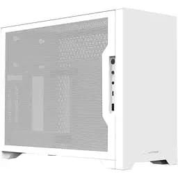 Корпус ALmordor Sharky 170I ITX White, без БП, Mini Tower SFF, Mini ITX, 1xUSB 3.0, 1xType-C, макс. CPU – 70 мм/VGA – 330 мм/PSU – 160 мм, райзер для вертикальной установки GPU, алюминиевый (ALS170IWH)