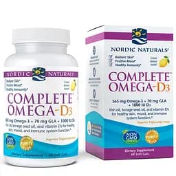 Жирні кислоти Nordic Naturals Complete Omega-D3 Лимон 60 капсул