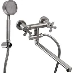 Змішувач для ванни Globus Lux Dukat-8 SD8-108 нержавіюча сталь (24965)