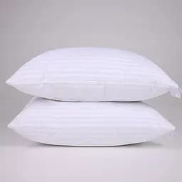 Набір подушок MirSon  №0126 Сolor Fun Line Stripe White Silk 2 шт. білий (2200011158198) - мініатюра 2