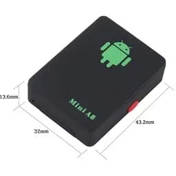 GPS трекер Mini A8 з прослуховуванням, GSM маячок для авто, собак, котів