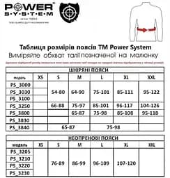 Пояс для важкої атлетики Power System PS-3030, Black/Red - S - мініатюра 3