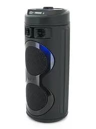 Переносна колонка караоке ZQS-6220 Bluetooth акустична система з мікрофоном та підсвічуванням 20 Вт USB Чорний - мініатюра 8