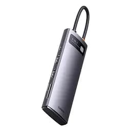Хаб перехідник 8-в-1 Baseus Metal Gleam адаптер док-станція WKWG050113 - мініатюра 4