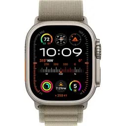 Смарт-годинник Apple Watch Ultra 2 49mm Titanium Case with Olive Alpine Loop Medium [MREY3] [92645] - мініатюра 2