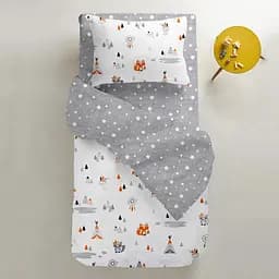 Набір простирадл полуторне Cosas WHITE/GREY STARSFALL 155х240 см (SetSheet_White_StarfallGrey_155х240) - мініатюра 4