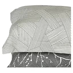 Наволочка МВМ My Home Петрикор 70x50 см сіра з принтом (BL-P-09 GRAY/PRINT)