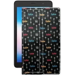 Чохол StatusCASE з екошкіри для планшету Alcatel 1T 7 4G Фешн чорний