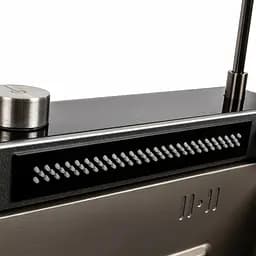 Кухонна мийка 75x45D PVD сіра Platinum Handmade Водоспад, Нержавіюча сталь - мініатюра 7