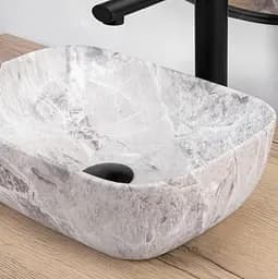 Умивальник Rea Belinda Mini 36x25 stone matt (REA-U3321), Матова - мініатюра 3