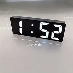 LED настільний електронний годинник / Bеликий дисплей / USB живлення / Black - мініатюра 2
