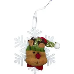 Ялинкова іграшка м'яка Сніжинки Jin Yu Long Craft Factory 12 см в асортименті (430451-4)