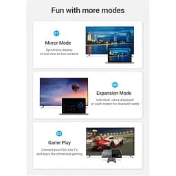 Кабель мультимедійний HDMI M to HDMI M 1.0m 4K cotton braided black zinc alloy Vention (ALMBF) - мініатюра 7
