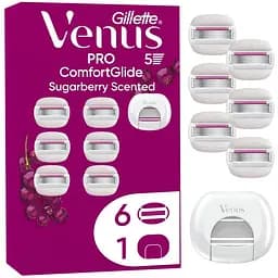 Сменные кассеты Gillette Venus PRO ComfortGlide Sugarberry Scented 6 шт. + Чехол (8700216969253)