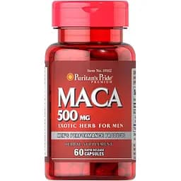 Натуральна добавка Puritan's Pride Maca 500 mg 60 капсул