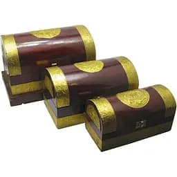 Скрині з карбуванням рожеве дерево 23х23х21см 27х16х15см 23х11х12см 3 шт