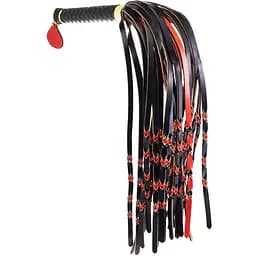 Флогер Lockink Sevanda Red & Black Braided Tail Flogger