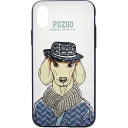 Чохол-накладка PUZOO Artdog Phone iPhone X White Ravan