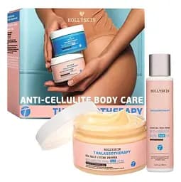Набор для тела Hollyskin Антицеллюлитный: Разогревающее обертывание 250 мл + Масло 100 мл