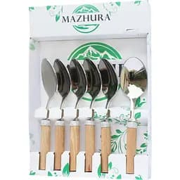 Набор закусочных ложек Mazhura Beech wood 6 шт. (mz505666)