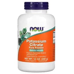 Цитрат Калия Now Foods Potassium Citrate Pure Powder 340 г