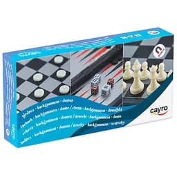 Настольная игра CAYRO Магнитные шахматы-шашки-нарды (поле 24х24 см) (415)