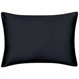 Наволочка Cosas Black сатинова 70х70 см чорна (Satin_Black_70) - мініатюра 1