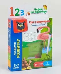 Игрушка Danko Toys Пиши и вытирай "Цифры" укр. - VT 5010-14, 14 карт, маркер
