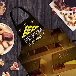 Фартух 3D Не кум а золото 3791 16531 80х60х24 см - мініатюра 3