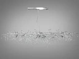 Вишукана новинка, кришталева люстра витягнутої форми Батавські слізки