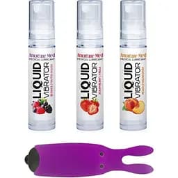 Набір з 3-х смаків стимулюючого лубриканта Adrien Lastic Amoreane Med (3х10мл)