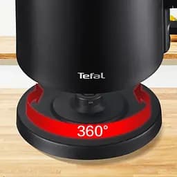 Електрочайник Tefal Thermo Protect 1.5 л пластик нержавіюча сталь чорний kuh0015312 - мініатюра 4