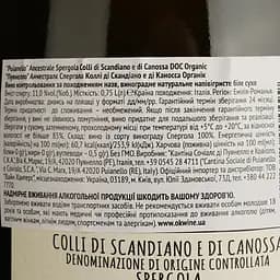 Вино ігристе Puianello Ancestrale Biologica біле сухе 0.75 л - мініатюра 4