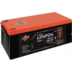 Акумулятор LogicPower LiFePO4 25,6V - 280 Ah (7168Wh) (BMS 200A/200А) пластик Smart BT - мініатюра 4