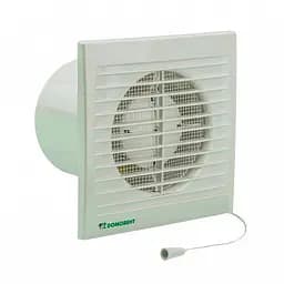 Вытяжной вентилятор Домовент 125 С1В со шнурковым выключателем Белый 30412