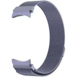 Браслет для Samsung Galaxy Watch 7 - фіолетовий Watchbands Milanese Loop ширина кріплення 20мм металевий (W48-0WBWB52002693)