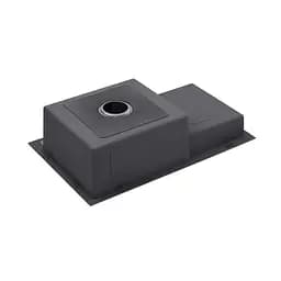 Кухонна мийка Kroner KRP Schwarze - 7848RHM PVD (3,0/1,0 мм) CV030024, Чорний - мініатюра 10