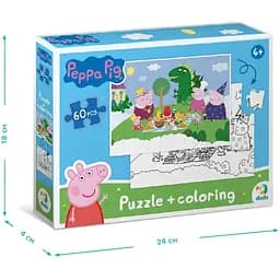 Пазл DoDo 2 в 1 Peppa Pig, 60 елементів (200118) - мініатюра 6