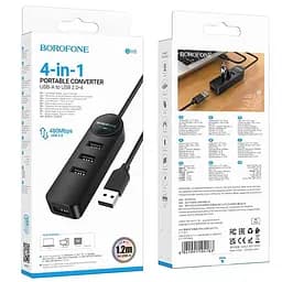 Конвертер перехідник адаптер Borofone DH5 Erudite 4-in-1 з кабелем 120 см - мініатюра 5