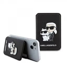 Чехол Karl Lagerfeld MagSafe Card Slot Stand Karl and Choupette Black (57983116724)