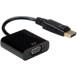 Перехідник-конвертер DisplayPort (M) - VGA (F) Чорний