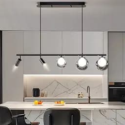 Удлиненный светильник со стопаты и графитовыми плафонами в корпусе 100 см Line F | Ст. AA249/3+2 BK